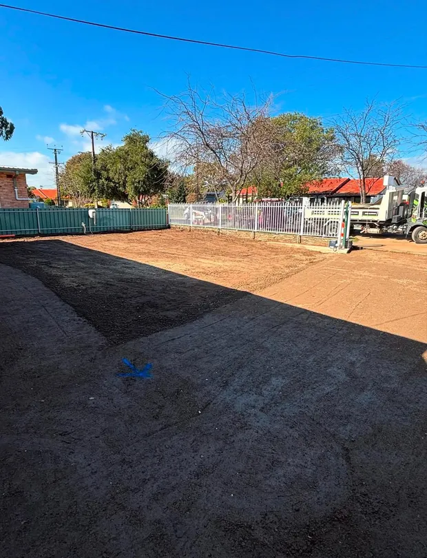 Marion site, after Swift Earthworks completed the job
