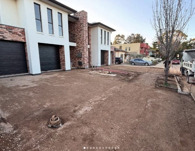 Concrete site preparation, levelled and ready